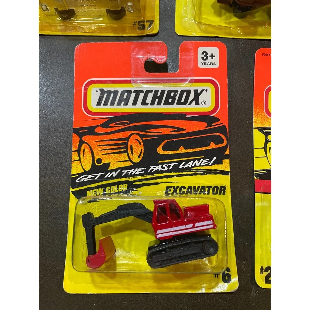 Vintage Matchbox Lot of 5 NIP Abrams Tank Chevy Van Excavator Rothwheeler 90s